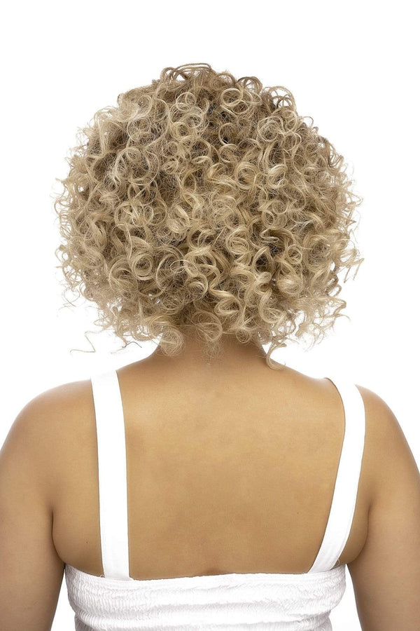 Short Curly 10inch Synthetic Hair Wig Blond Highlights LolaSilk Hair