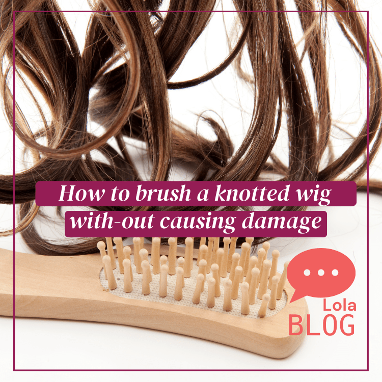 How to brush a knotted wig with-out causing damage